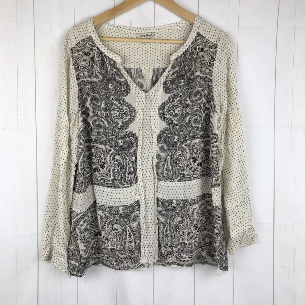Lucky Brand Long Sleeve Top Size L